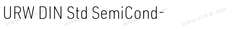 URW DIN Std SemiCond字体转换 URW DIN Std SemiCond字体转换